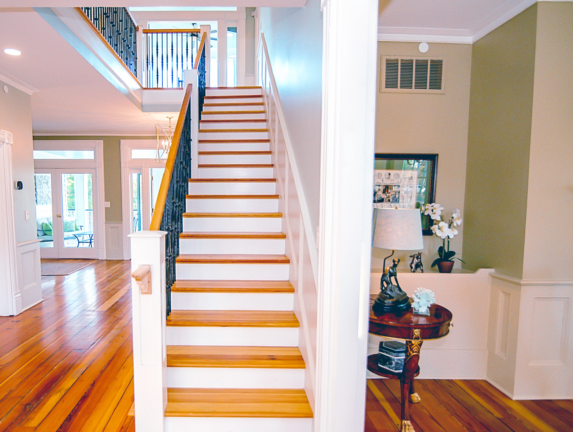 Grand Main Foyer of Stewart Landing Clubhouse Leads to the Main Level Portico Overlooking the Amphitheater, Marina & Lake