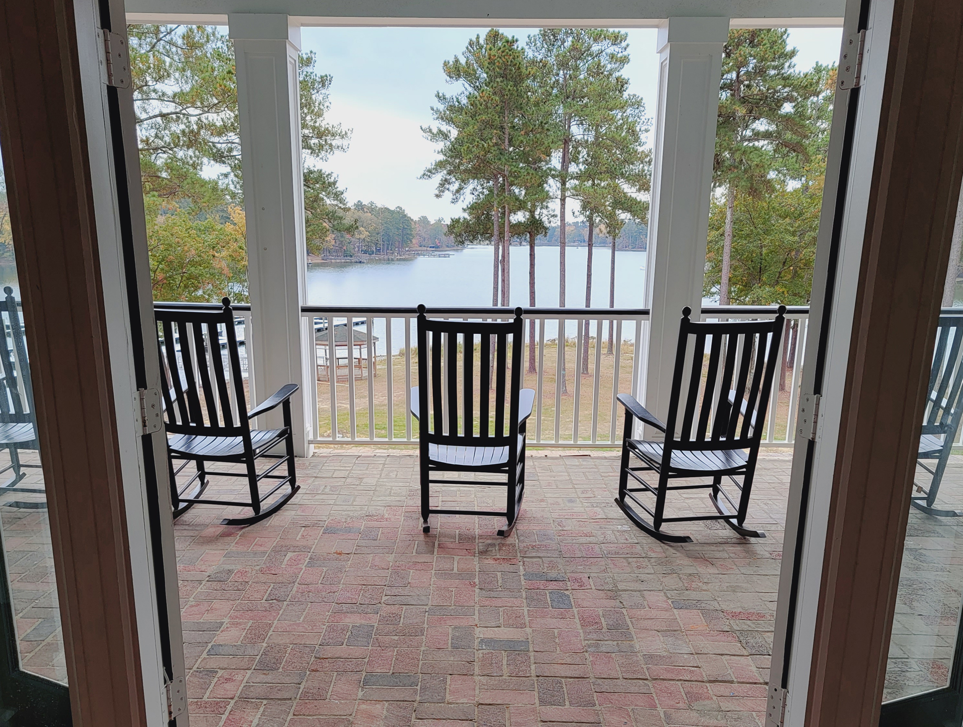 Gorgeous Lake Views from the Upper Portico of the Fully Restored Historic Clubhouse