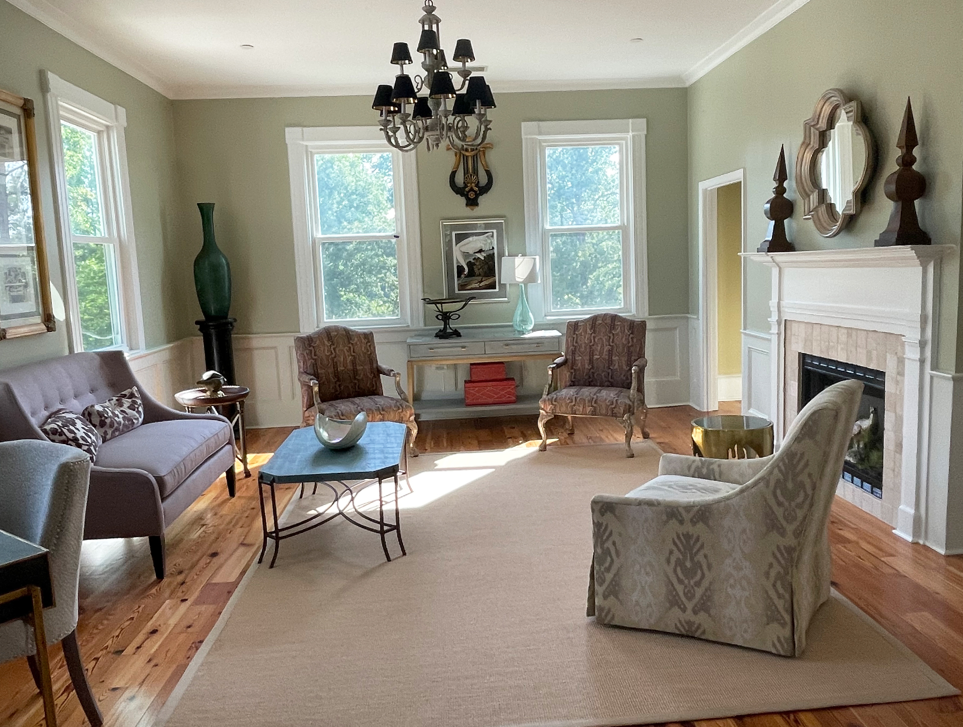 Upper Level Sitting Room in the Fully Restored Historic Clubhouse