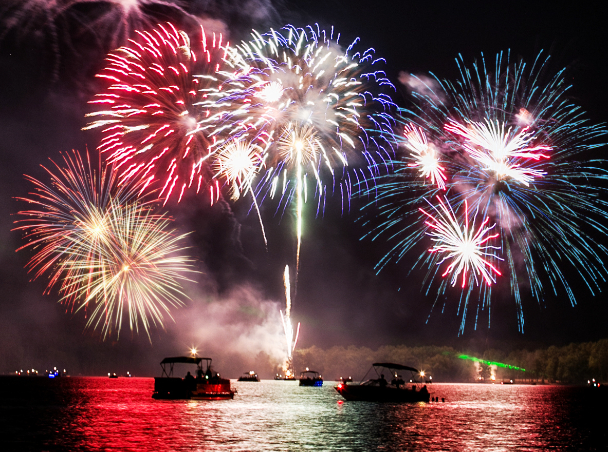 Independence Day Celebrations on Lake Murray, South Carolina