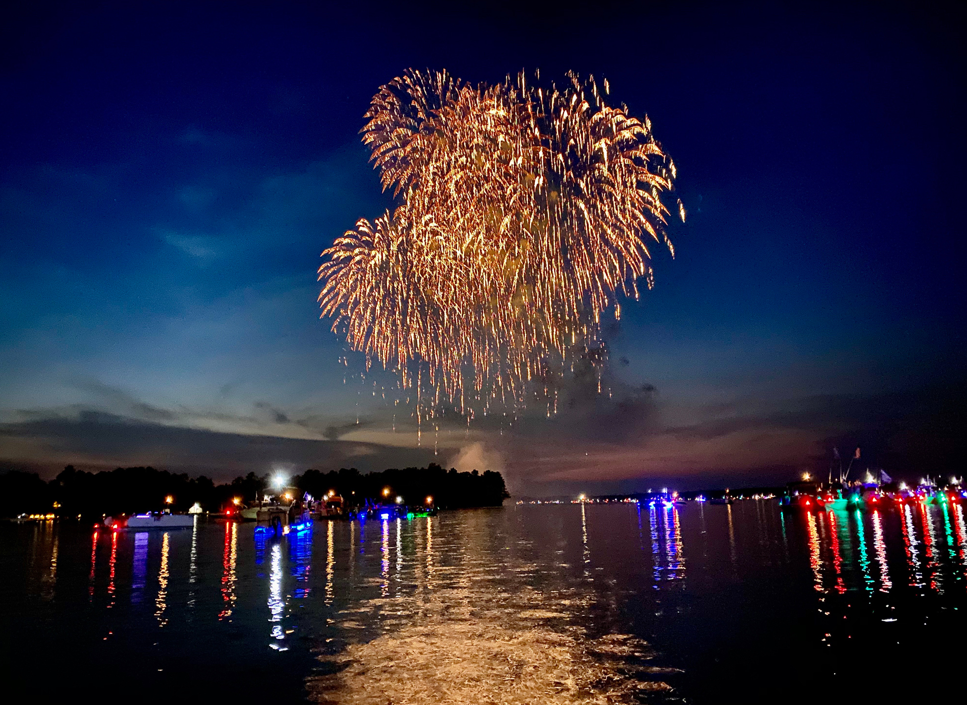 4th of July on Lake Murray, SC  |  Fireworks