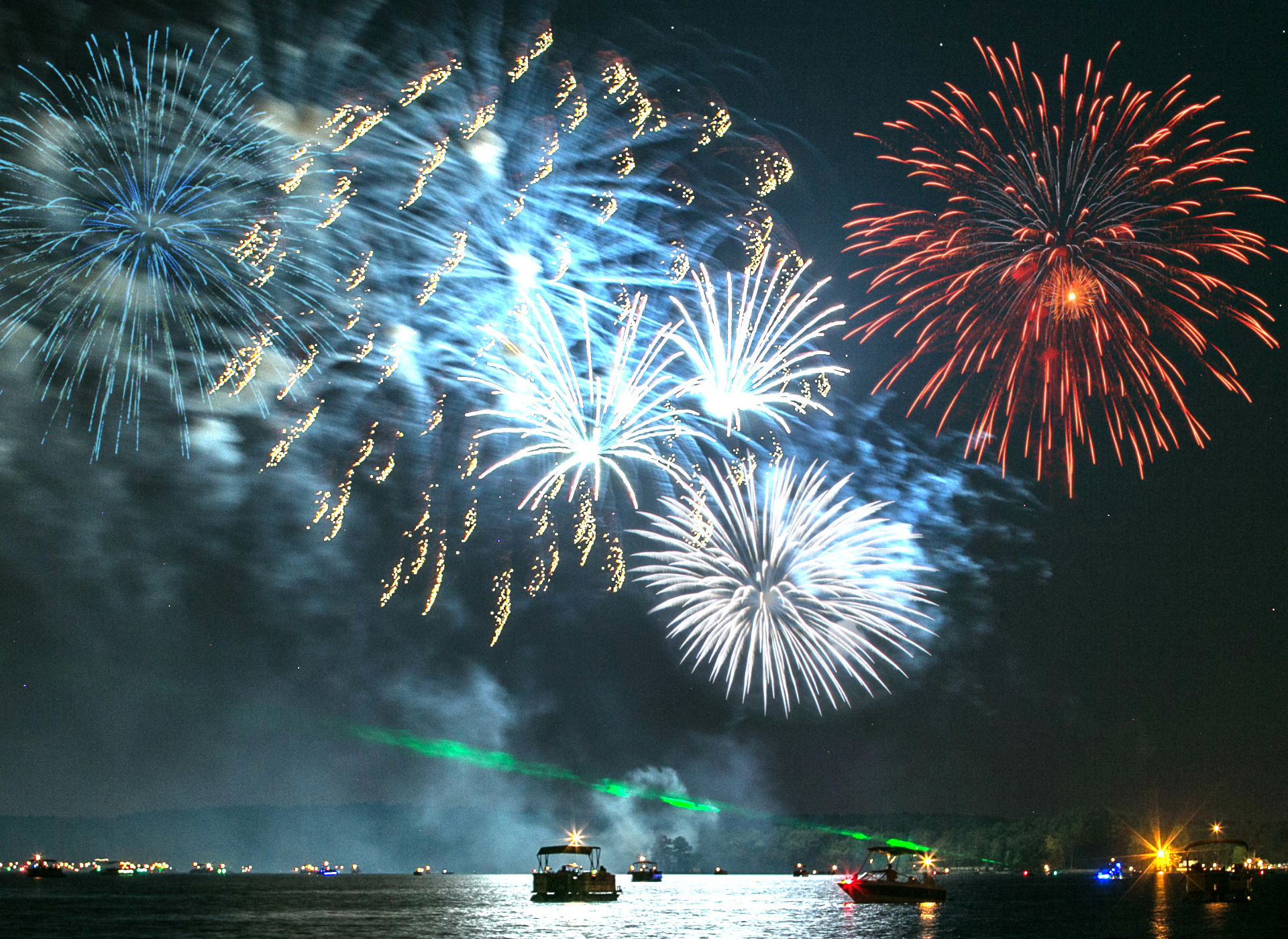 4th of July on Lake Murray, SC  |  Fireworks