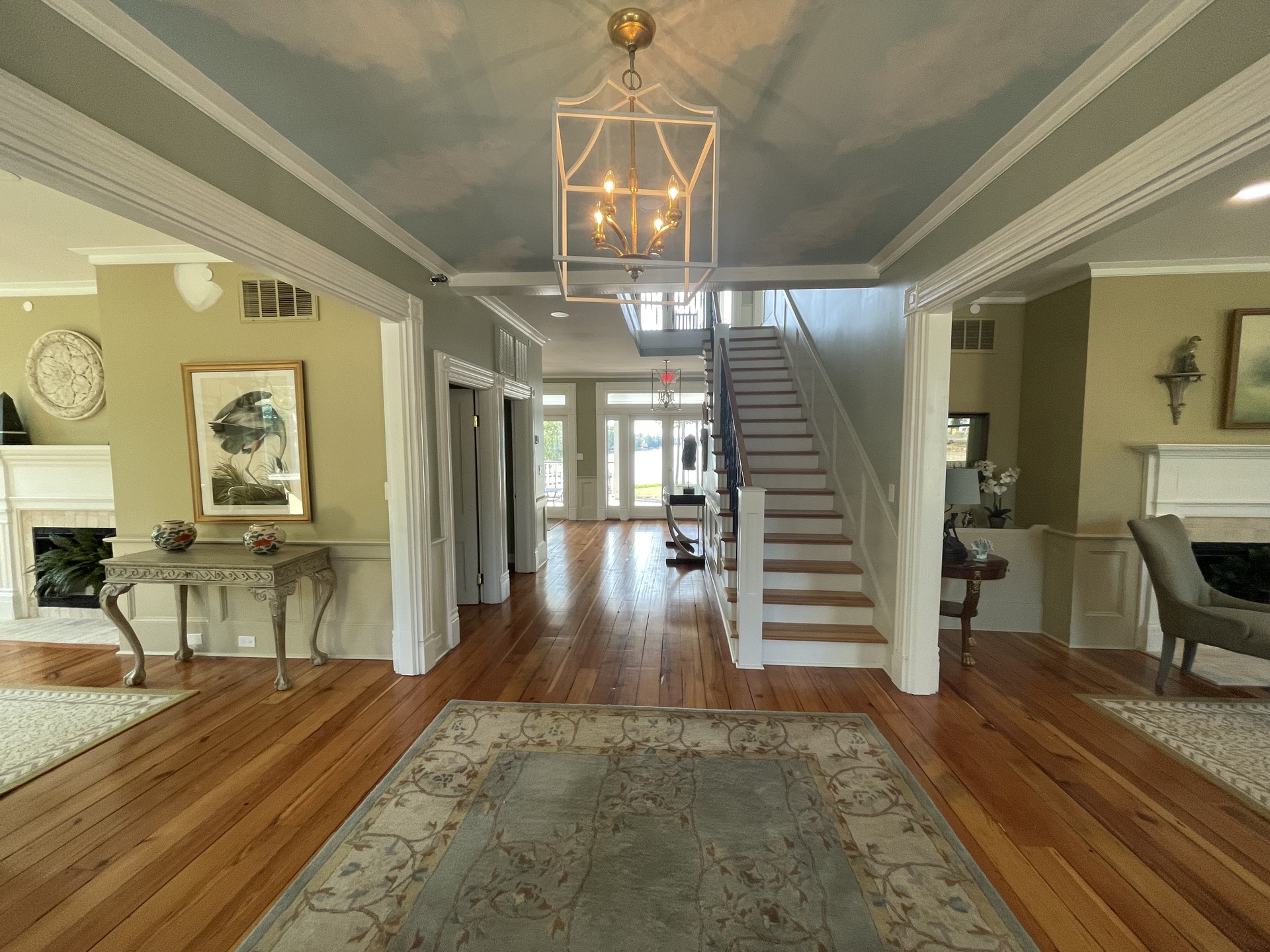 Gracious Foyer from the Main Level Entrance to the Fully Restored Historic Clubhouse