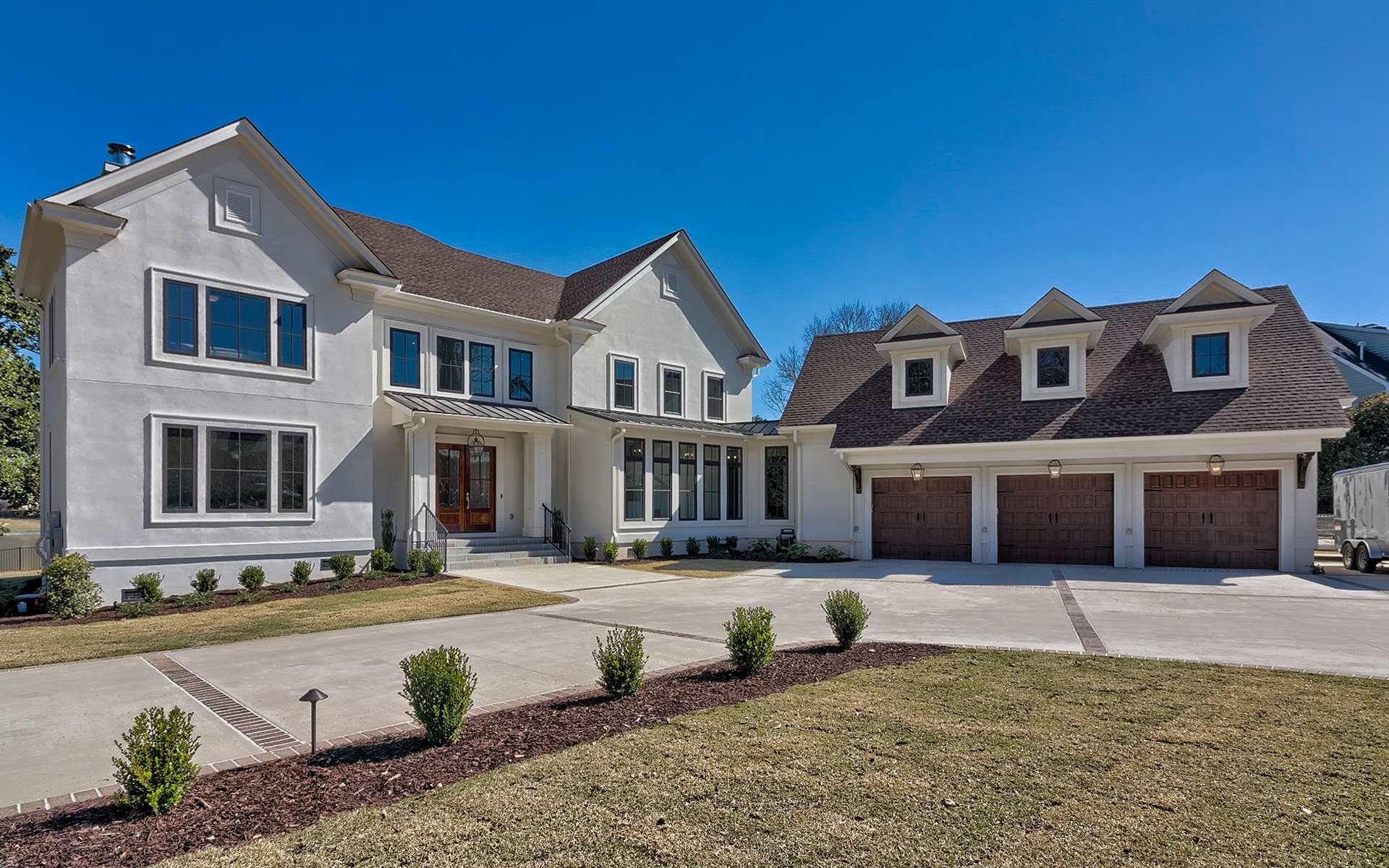 LaFaye Custom Home Builders' Gorgeous Front Home Exterior