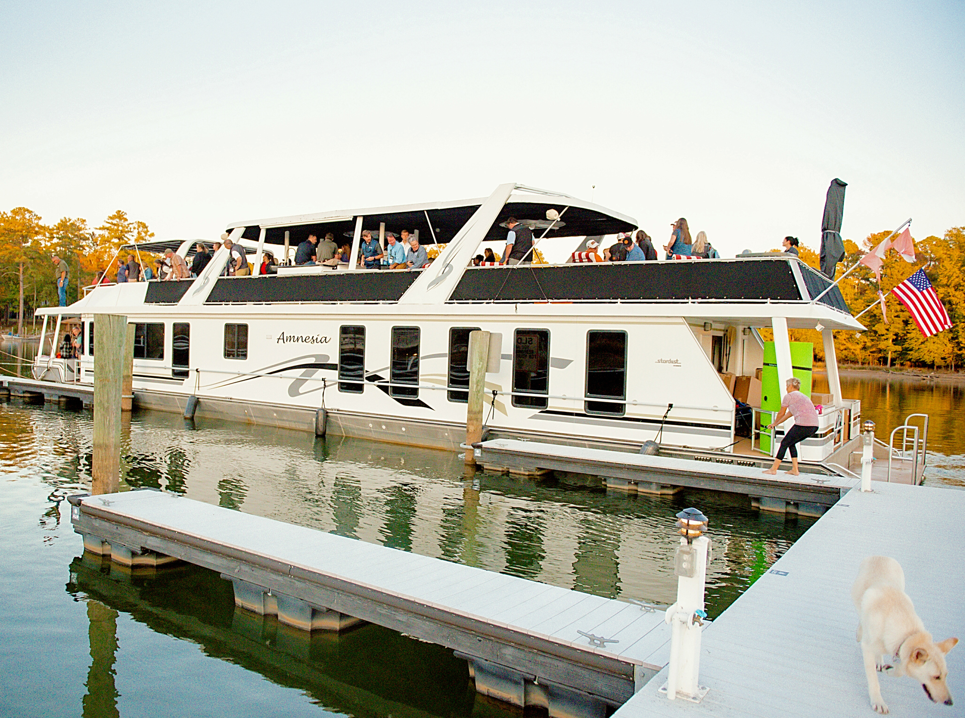 Several Boat Slips are Reserved to Manage Large Vessel Guests at the Stewart Landing Marina on Lake Murray