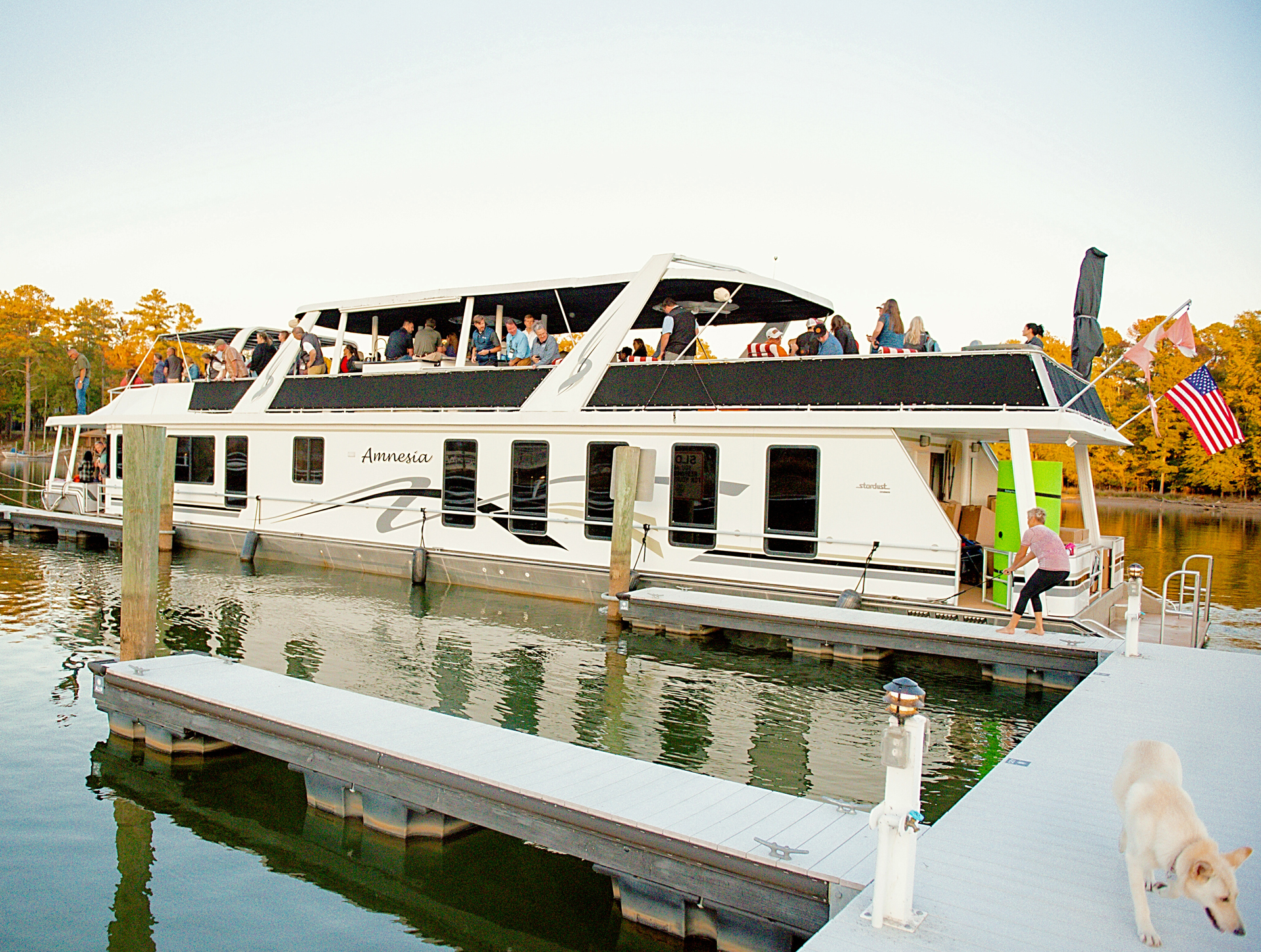 Several Boat Slips are Reserved to Manage Large Vessel Guests at the Stewart Landing on Lake Murray