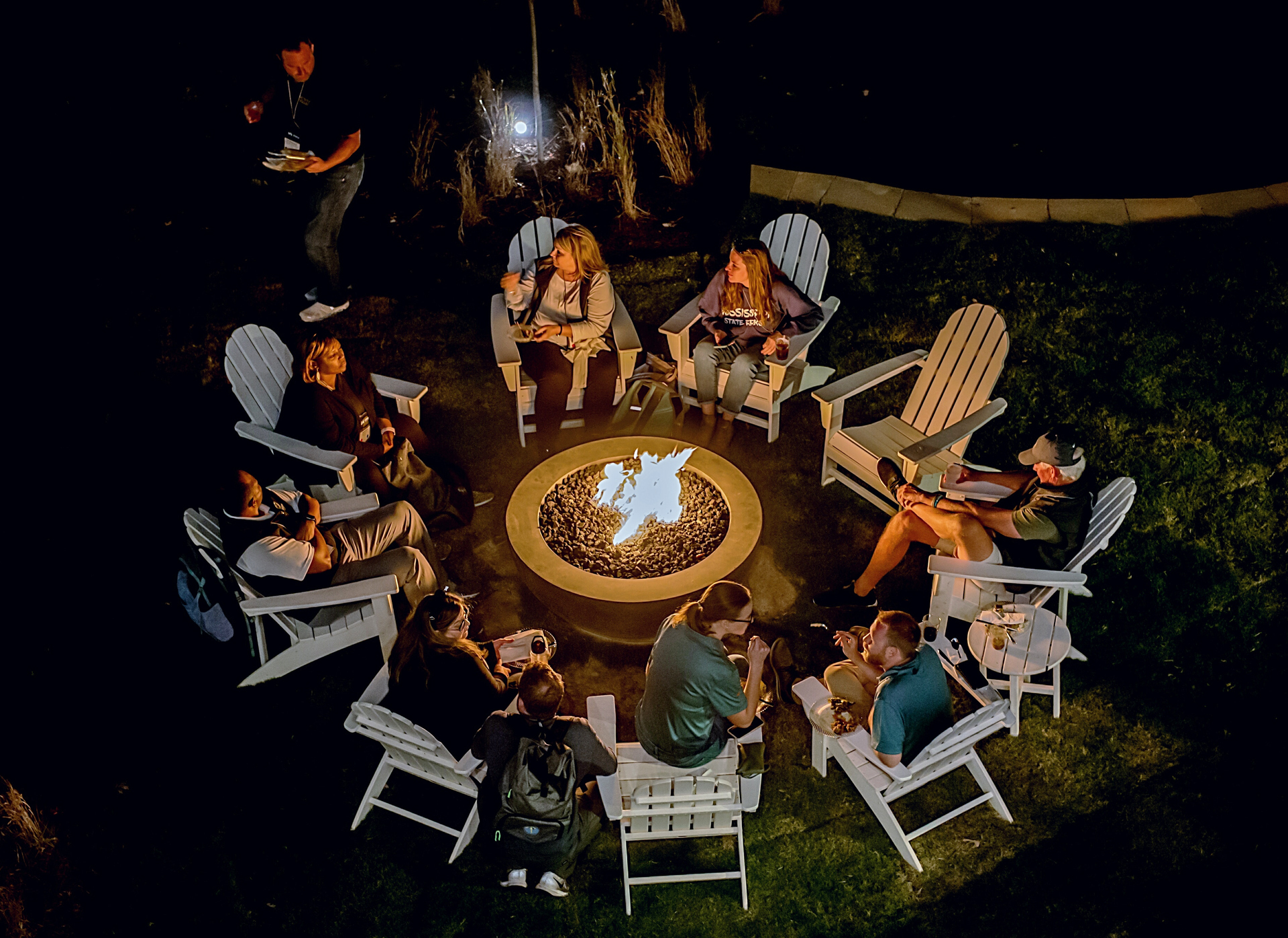 Adirondack Chairs & Fire Pits | Clubhouse Amphitheater