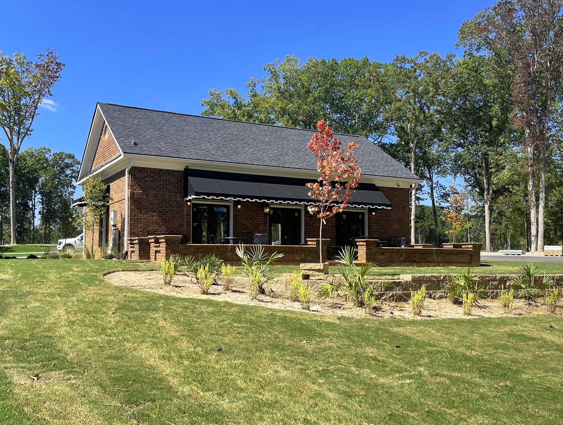 State-of-the-Art Interactive Smart Gym Entrance Overlooking the Yoga Lawn and the Lake