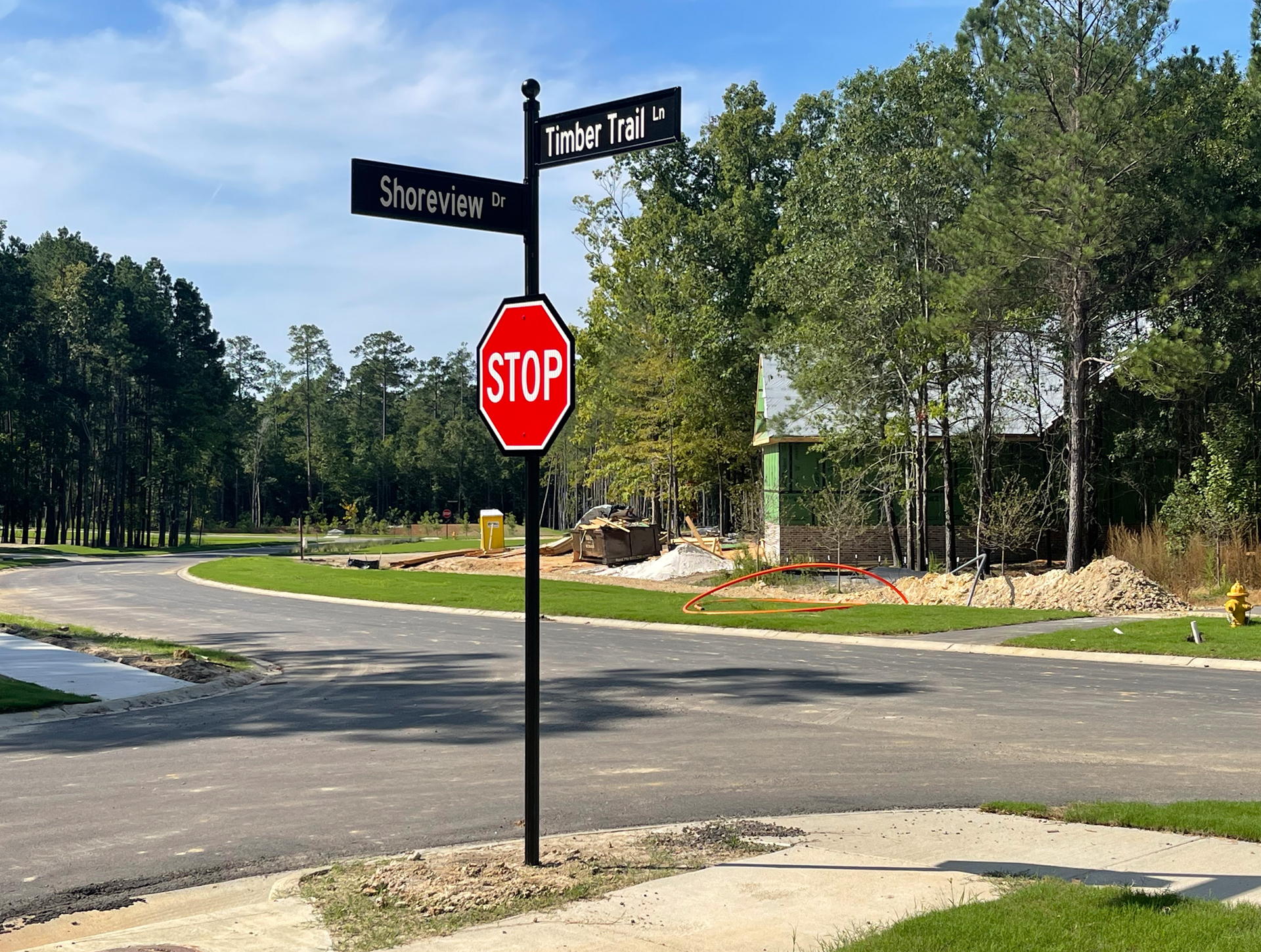 Intersection of Shoreview Drive & Timber Trail Lane