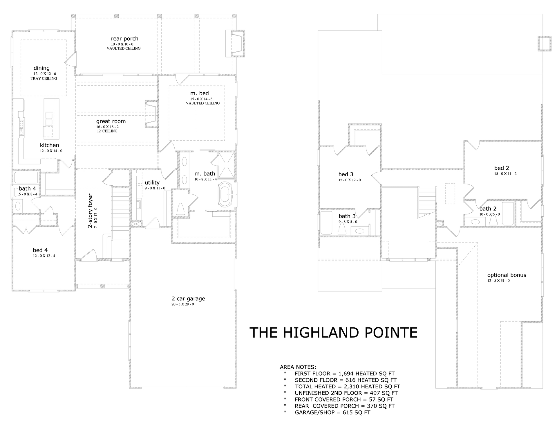 The Highland Pointe Floorplan